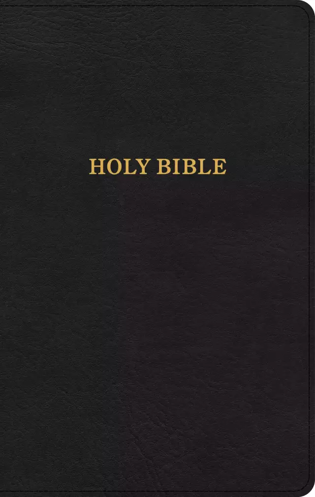 KJV Thinline Reference Bible, Black LeatherTouch