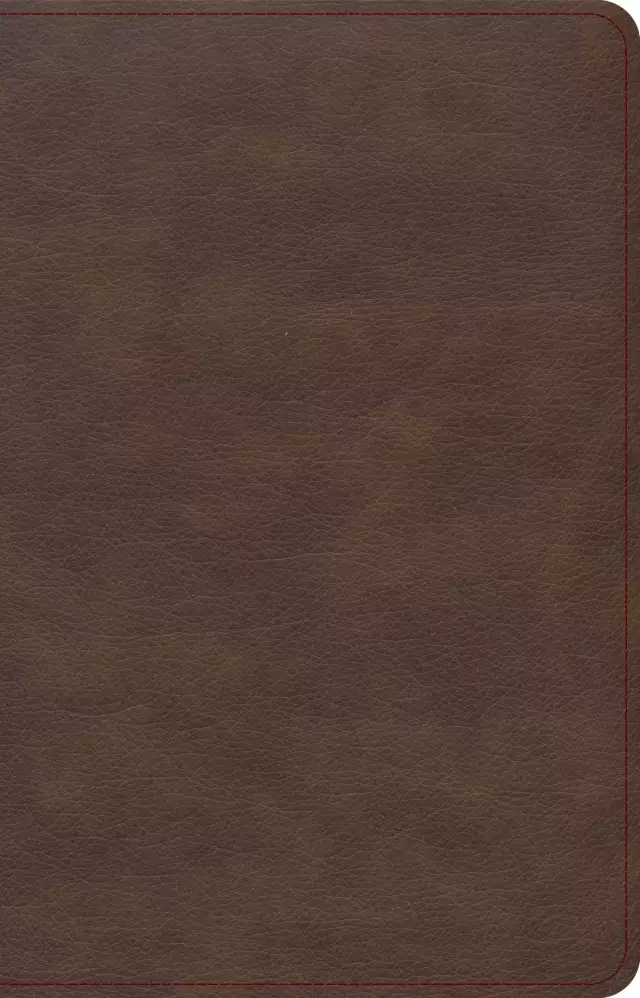 KJV Single-Column Compact Bible, Brown LeatherTouch, Words of Christ in Red