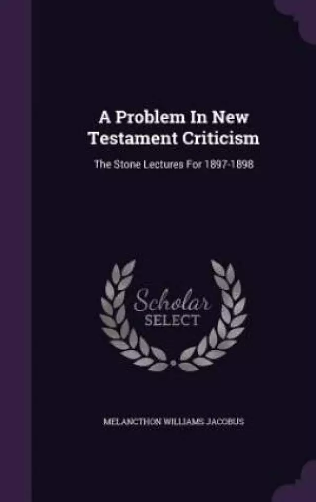 A Problem in New Testament Criticism