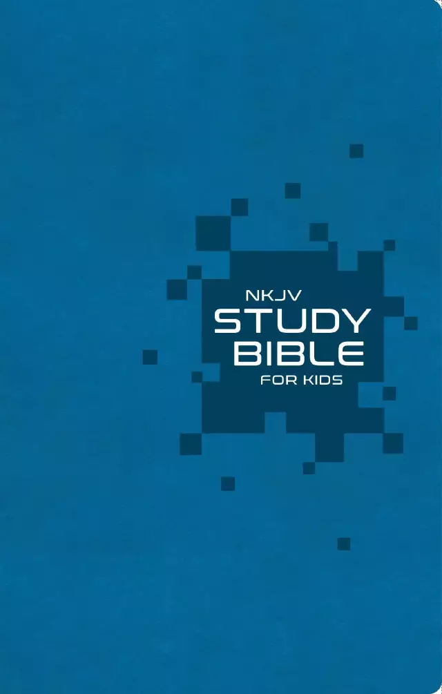 NKJV Study Bible for Kids, Blue Leathersoft:  The Premier Study Bible for Kids