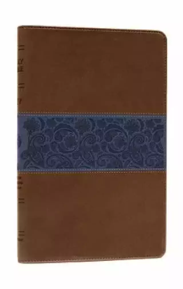ESV Thinline Bible: Chocolate & Blue, Paisley Design, Trutone 
