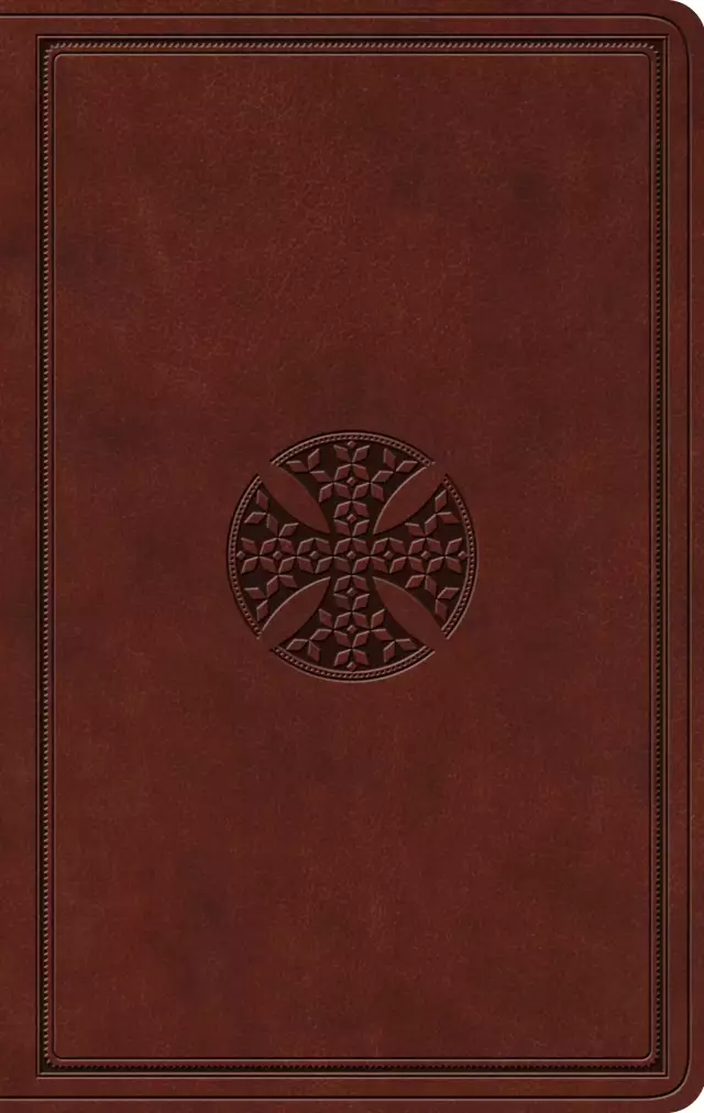 ESV Value Thinline Bible, TruTone, Brown,Mosaic Cross Design