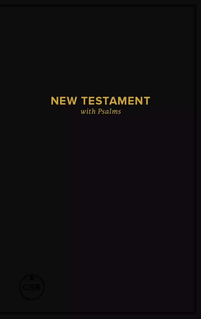 CSB Pocket New Testament with Psalms, Black Trade Paper