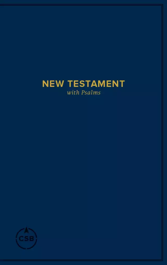 CSB Pocket New Testament with Psalms, Navy Trade Paper