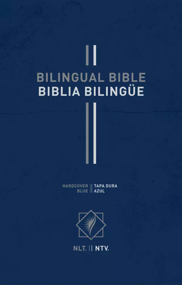 Bilingual Bible / Biblia bilingüe NLT/NTV (Hardcover, Blue)