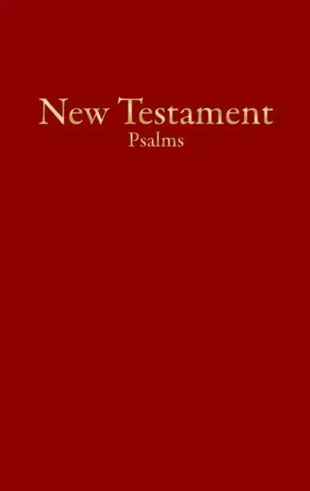 KJV Economy New Testament with Psalms, Burgundy Trade Paper