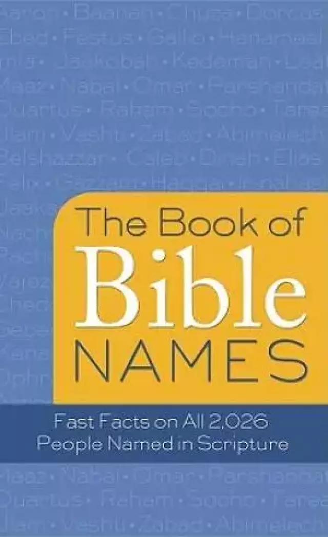 Book Of Bible Names