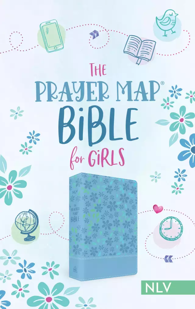 Prayer Map Bible for Girls NLV [Sky Blue Shimmer]