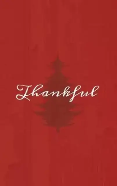 Thankful: A Red Hardcover Decorative Book for Decoration with Spine Text to Stack on Bookshelves, Decorate Coffee Tables, Christmas Decor, Holiday Dec