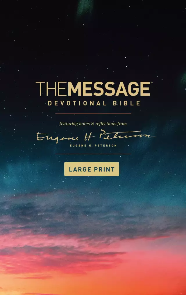 The Message Bible Devotional Bible, Multicoloured, Paperback, Large Print, Scriptural Insights, Contemplative Readings, Book Introductions, Reflection Questions, Articles