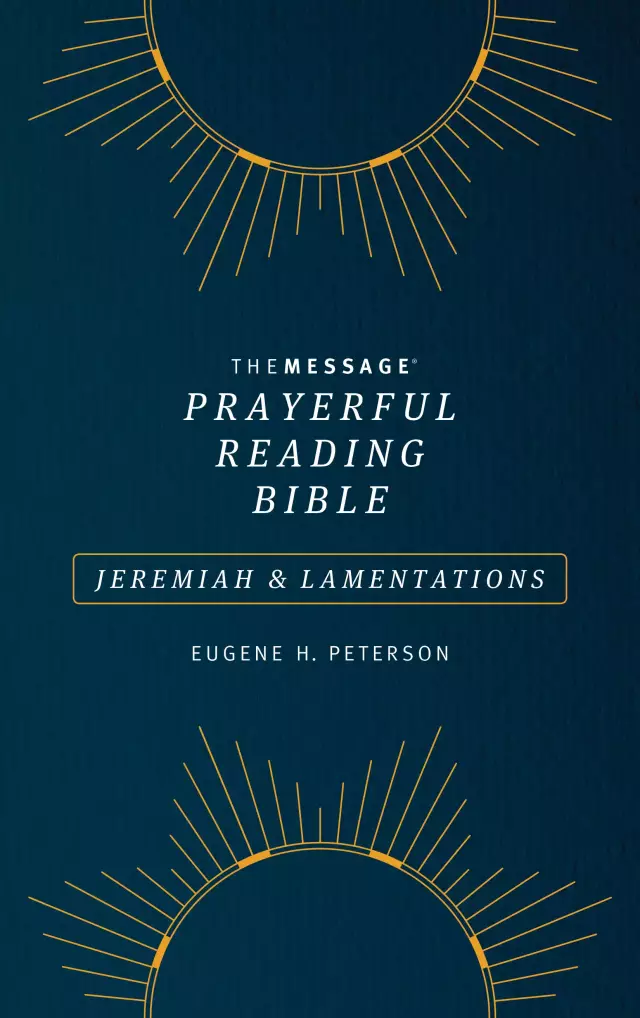 Message Prayerful Reading Bible: Jeremiah & Lamentations (Softcover, Blue)
