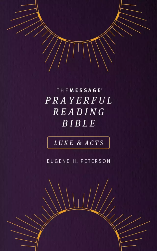 Message Prayerful Reading Bible: Luke & Acts (Softcover, Purple)