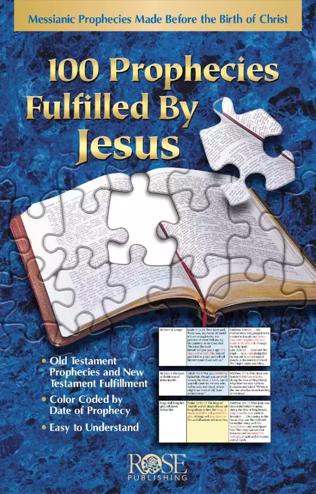 100 Prophecies Fulfilled By Jesus Pamphlet