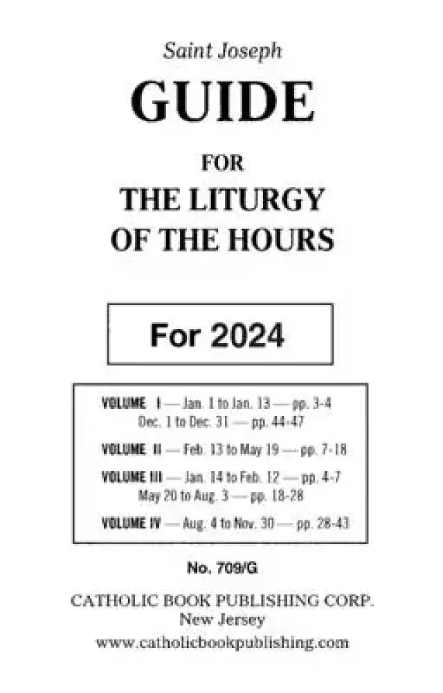 Liturgy of the Hours Guide 2024 Large Type