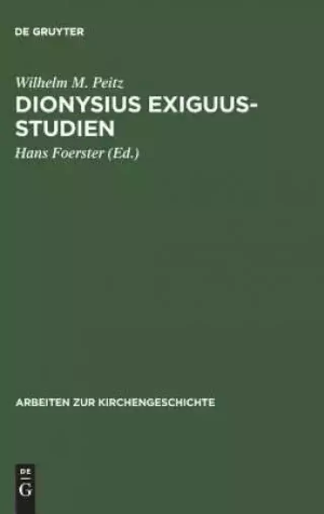 Dionysius Exiguus-Studien