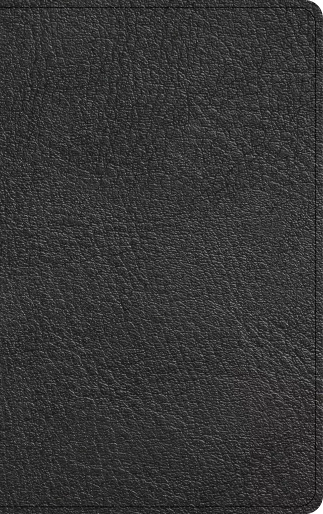 NASB Single-Column Personal Size Bible, Holman Handcrafted Edition, Black Premium Goatskin
