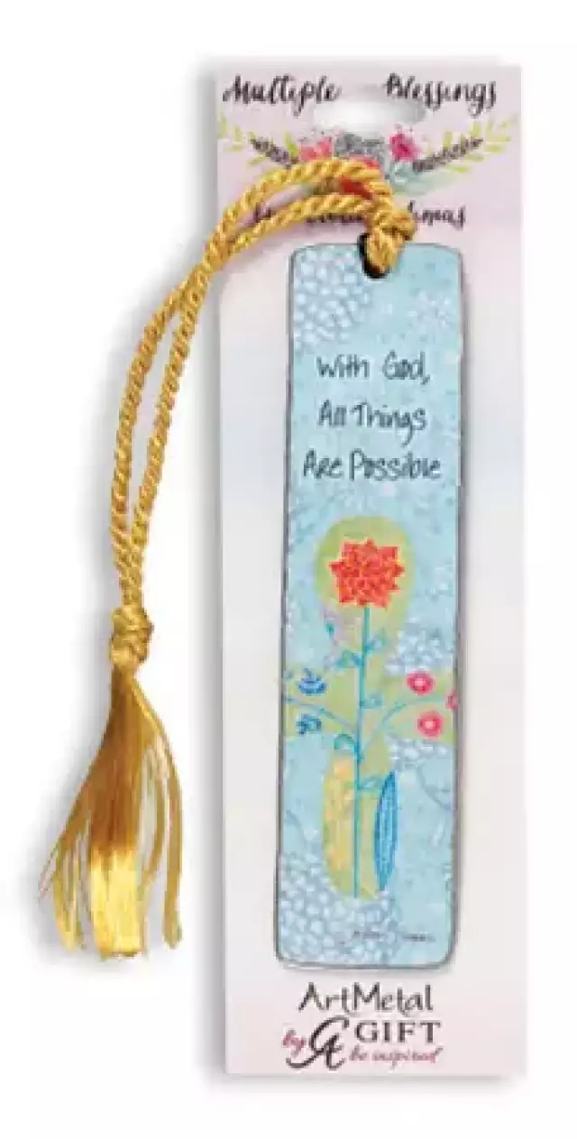With God All Things are Possible Metal Bookmark