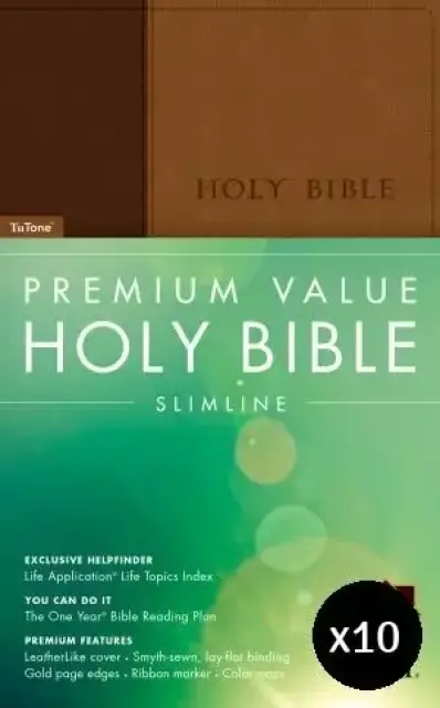Premium Value Slimline Bible NLT Bundle