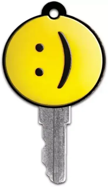 Yellow Smiley Key Cover