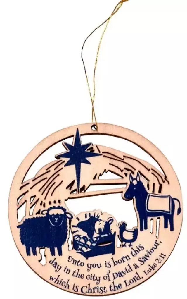 A Night Like No Other Wooden Christmas Decoration