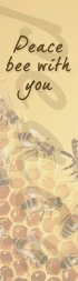 'Peace Bee With You' Bookmark (pack of 10)