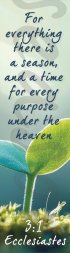 Ecclesiastes 3:1 Seasons Bookmark (pack of 10)