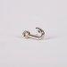 Lapel Pin Fish Hook Silver Pack of 6