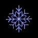 61 x 61cm Twinkling Flexibrights Snowflake with Timer in Bright White