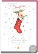 Daughter Stocking Christian Christmas Card
