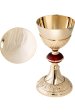 Gold Plated Chalice H 24 cm