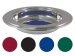 Offering Plate-Silvertone-With 4 Assorted Color Magnetic Velour Pad Inserts