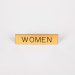 Sign Engraved Women Adhesive Back Gold