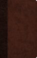 ESV Large Print Thinline Reference Bible (TruTone, Brown/Walnut, Timeless Design)