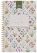 Notebook Spiral Cream Floral My Grace Is Sufficient 2 Cor. 12:9