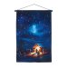 60 x 40cm Battery Operated Lit Nativity Fabric Banner with LEDs