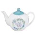 Teapot Blue Floral Sweet Friendship Prov. 27:9