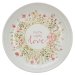 Plate-Pink Floral-Faith Hope Love