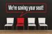 We're Saving Your Seat Postcard (pack of 25)