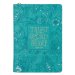 Trust in the Lord Teal Floral Faux Leather Journal with Zipper Closure - Proverbs 3:5
