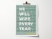 He Will Wipe Every Tear - Revelation 21 - A4 Print - Green
