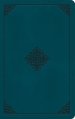 ESV Giant Print Personal Size Bible, Red Letter (TruTone, Deep Teal, Emblem Design)