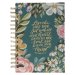Journal Spiral Teal Floral Love the Lord Matt. 22:37