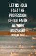 General Worship Bulletin: Without Wavering (Package of 100)