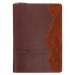 Faith Chestnut Brown Faux Leather Classic Journal with Zipper Closure - Matthew 17:20