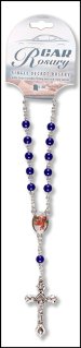 Blue Single Decade Car Rosary