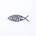 Silver Ixoye Fish Car Emblem - Pack of 6