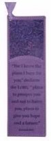 Bookmark-Pagemarker-I Know The Plans-LuxLeather-Purple