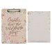 Clipboard w/Pad Coral Floral Consider How the Wildflowers Grow Luke 12:27
