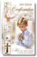Boy's Confirmation Prayer Card