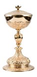 Golden Plated Ciborium H 27 cm